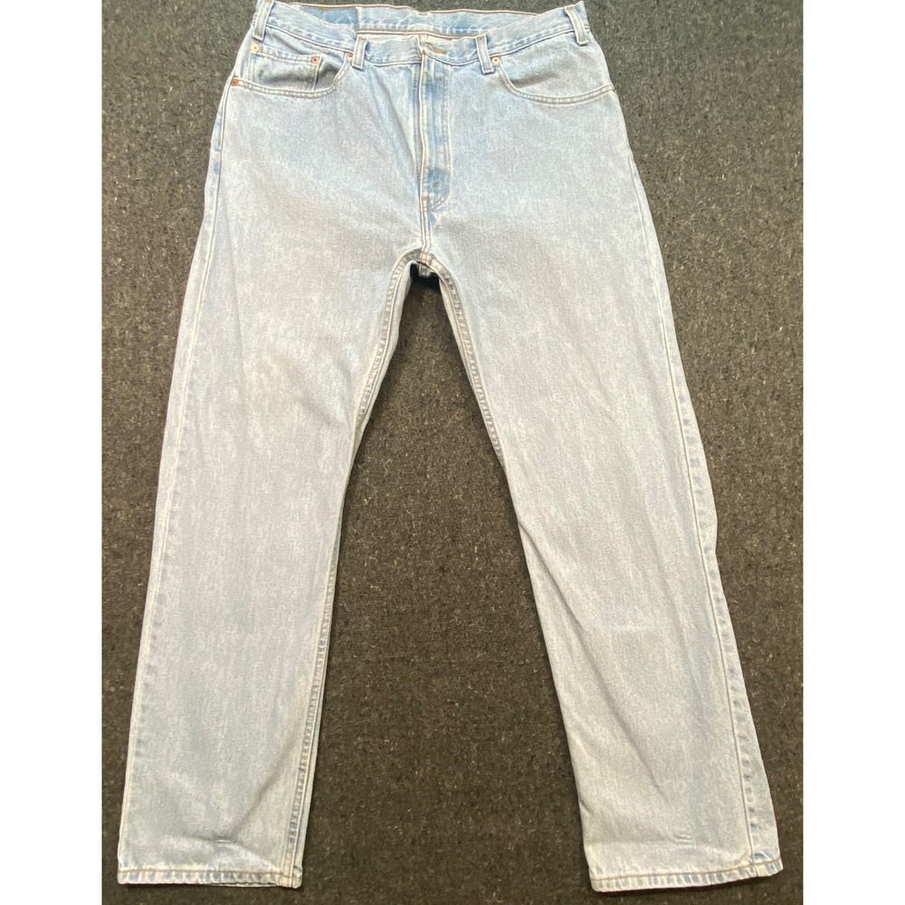 Levi's Vintage Mens W38 L30 Light Wash 505 Regular Fit Straight‎ Leg Jeans